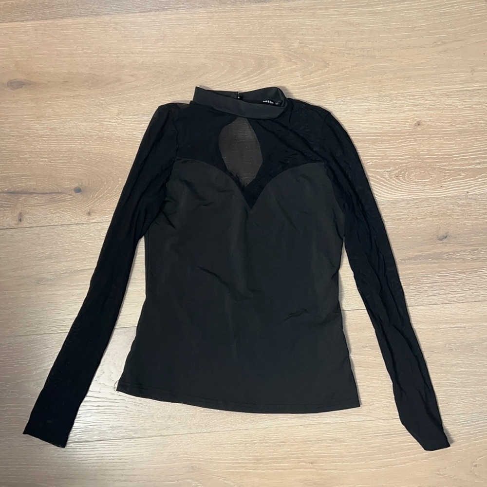 Shein semi sheer top